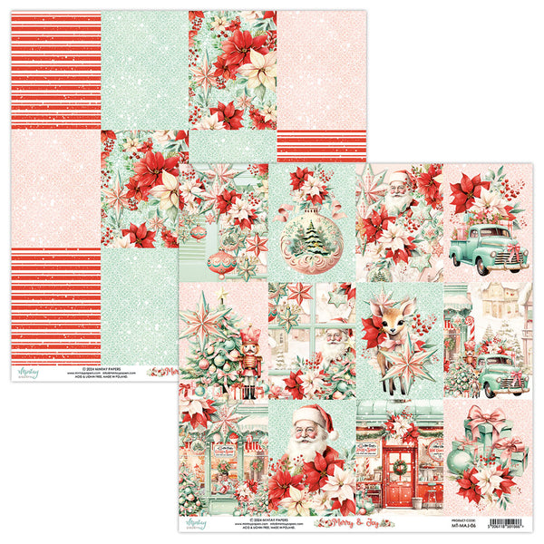 Mintay MERRY & JOY 6x6 Scrapbooking Paper Pad #MT-MAJ-08