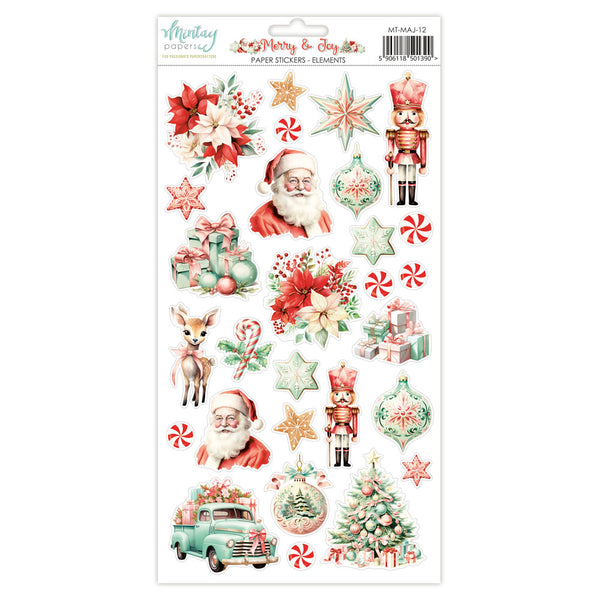 Mintay MERRY & JOY Elements 6x12" Paper Stickers #MT-MAJ-12