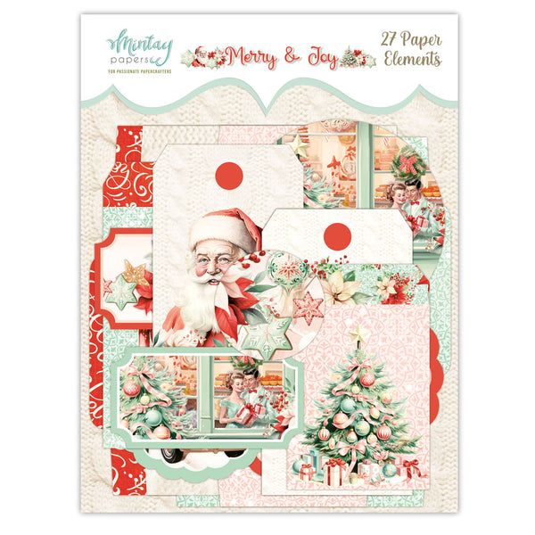 Mintay MERRY & JOY Paper ELEMENTS 27 Pieces #MT-MAJ-LSCE