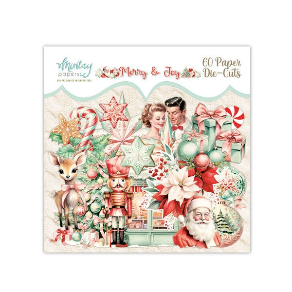 Mintay MERRY & JOY Paper Die Cuts Ephemera 60 Pieces #MT-MAJ-LSC