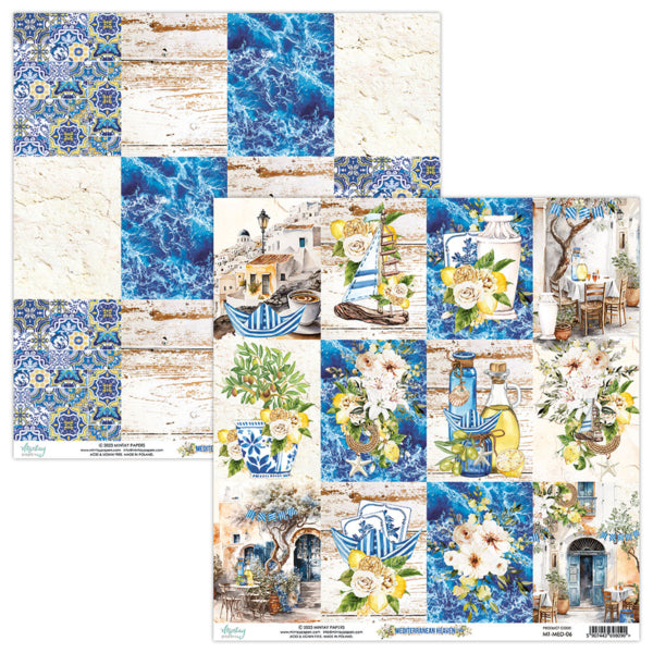 Mintay MEDITERRANEAN HEAVEN 6x6 Scrapbooking Paper Pad #MT-MED-08