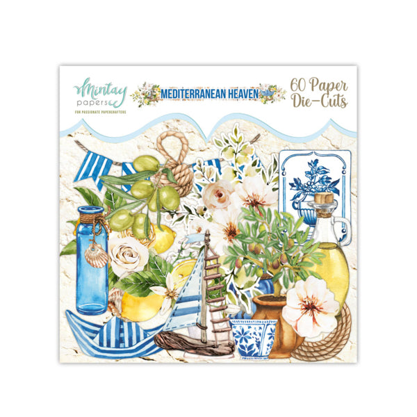 Mintay MEDITERRANEAN HEAVEN Paper Die Cuts Ephemera 60 Pieces #MT-MED-LSC