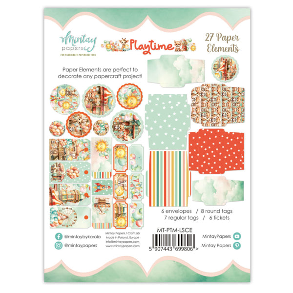 Mintay PLAYTIME Paper ELEMENTS 27 Pieces #MT-PTM-LSCE