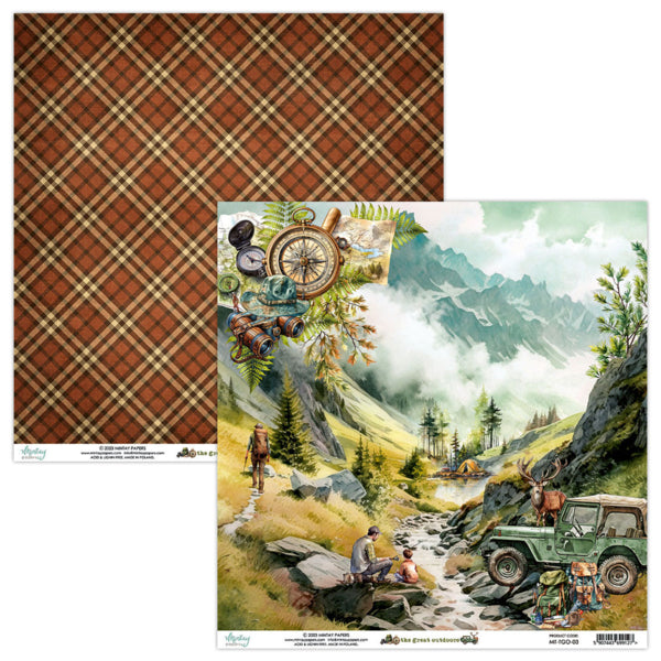 Mintay THE GREAT OUTDOORS 6x6 Scrapbooking Paper Pad #MT-TGO-08