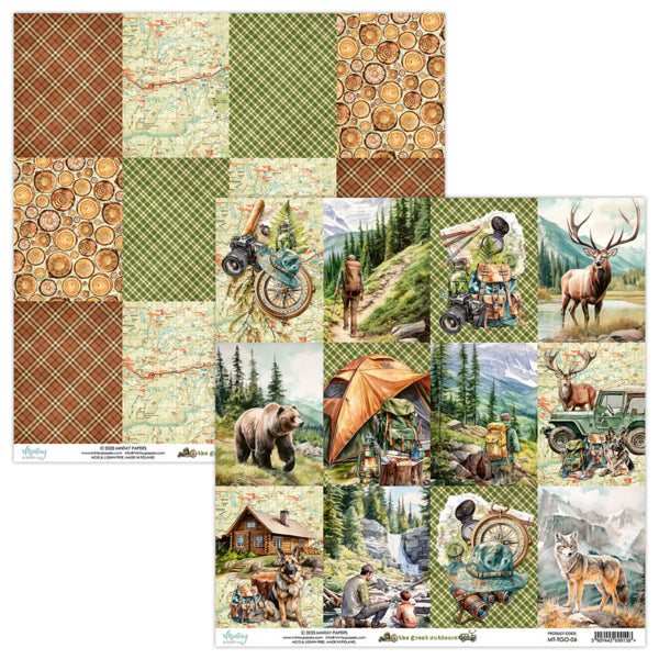 Mintay THE GREAT OUTDOORS 6x6 Scrapbooking Paper Pad #MT-TGO-08