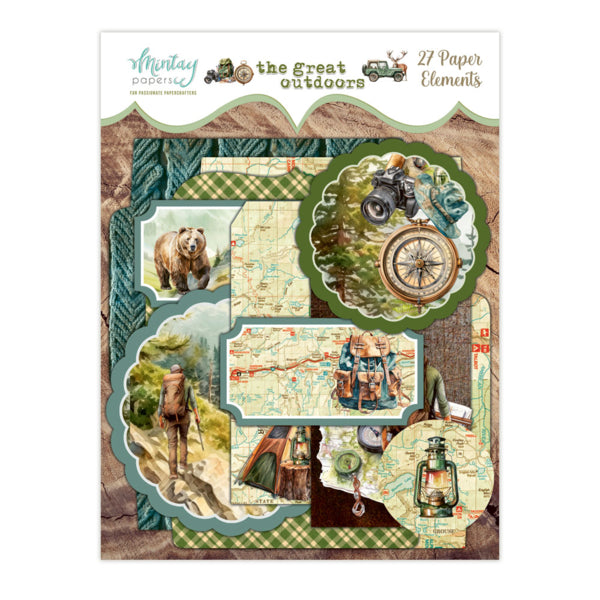 Mintay THE GREAT OUTDOORS Paper Elements 27 Pieces #MT-TGO-LSCE