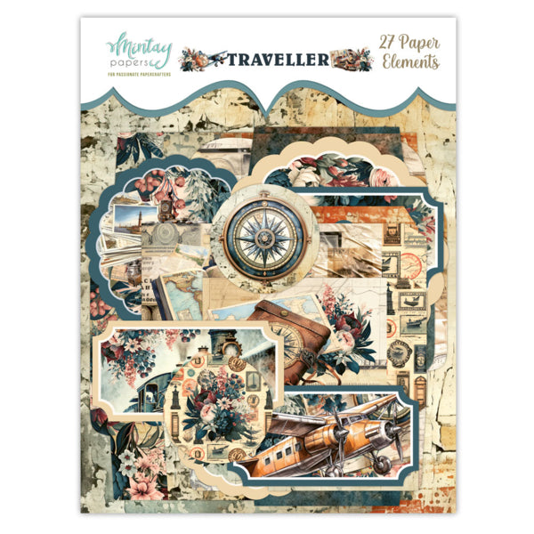 Mintay TRAVELLER Paper ELEMENTS 27 Pieces #MT-TVR-LSCE