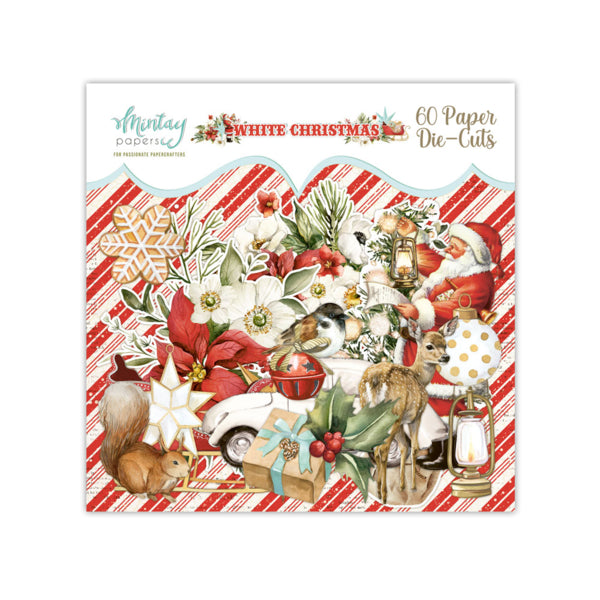 Mintay WHITE CHRISTMAS Paper Die Cuts Ephemera 60 Pieces #Mt-Whc-Lsc