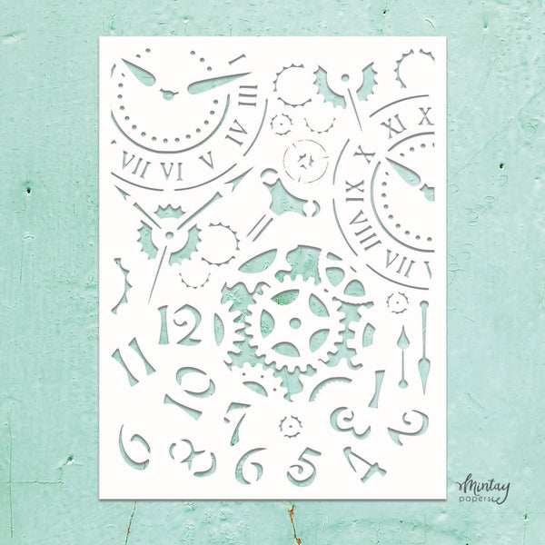 Mintay Kreativa MIXED 7 - 6"x8" Decorative Stencil #MTK-STEN-56
