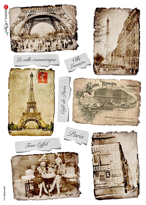 Paper Designs OLD PHOTOS 0086 A4 Decoupage Rice Paper