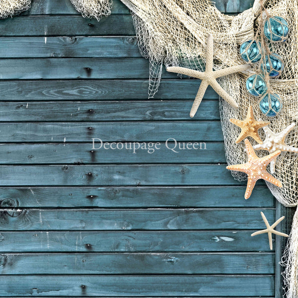 Decoupage Queen SEASIDE GREETINGS MINI Scrapbook Set 6X6 - 12 pages #DQSB0011-mini