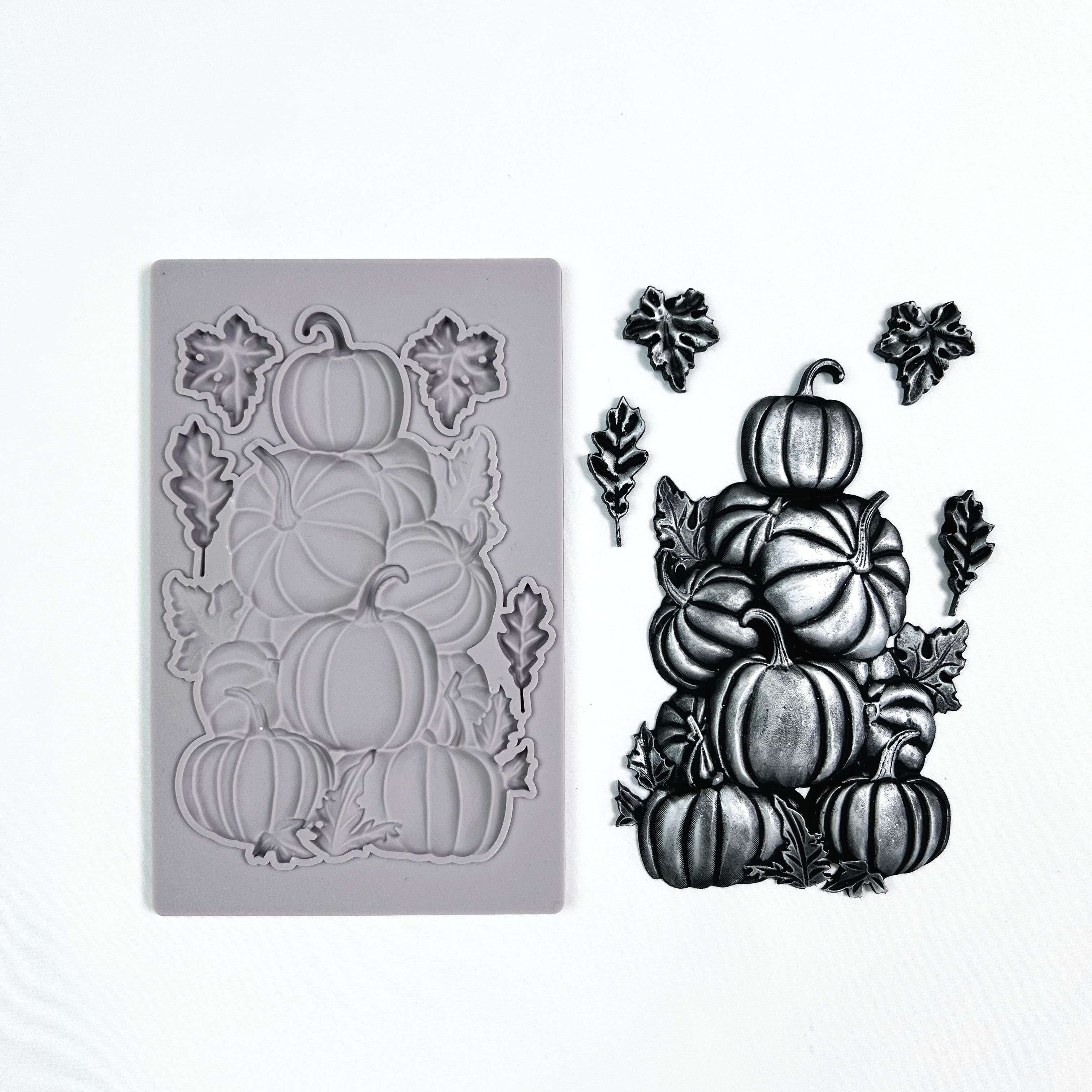 Decoupage Queen PUMPKIN PATCH Silicone Moulds Molds 5