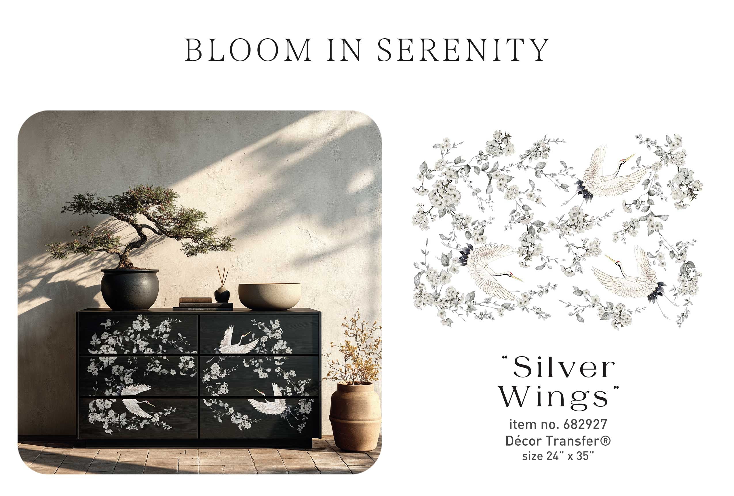 ReDesign with Prima Decor Transfer SILVER WINGS 24