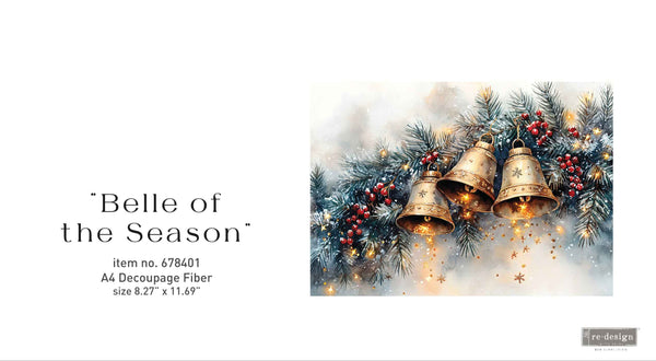 ReDesign with Prima BELLE of the SEASON A4 Decoupage Fiber #678401