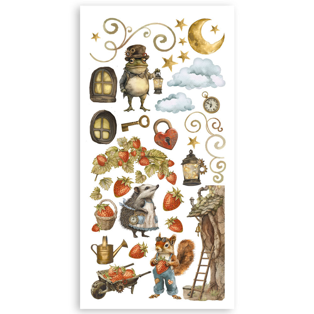 PRE-ORDER Stamperia HIDDEN GROVE Paper Cut Outs Double Face 4 sheets #SBBCT10