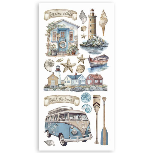 Stamperia SILENT SEA Paper Cut Outs Double Face 4 sheets #SBBCT12