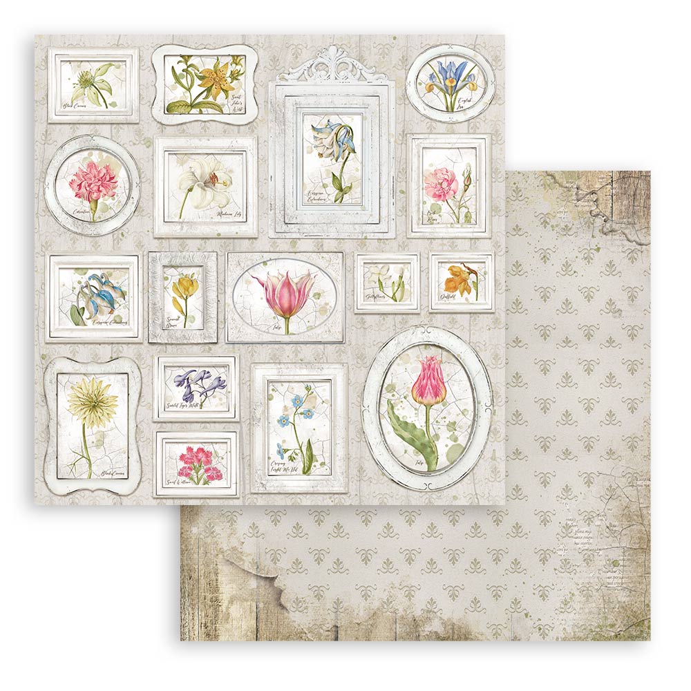 Stamperia GARDEN HOUSE 12x12 Double Faced Paper 10 Sheets + Bonus #SBBL102