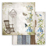 Stamperia GARDEN HOUSE 12x12 Double Faced Paper 10 Sheets + Bonus #SBBL102