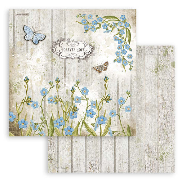Stamperia GARDEN HOUSE 12x12 Double Faced Paper 10 Sheets + Bonus #SBBL102