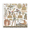 Stamperia SIR VAGABOND AVIATOR 12X12 Double Faced Paper 10 Sheets + Bonus #SBBL112