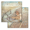 Stamperia SIR VAGABOND AVIATOR 12X12 Double Faced Paper 10 Sheets + Bonus #SBBL112