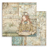 Stamperia SIR VAGABOND AVIATOR 12X12 Double Faced Paper 10 Sheets + Bonus #SBBL112
