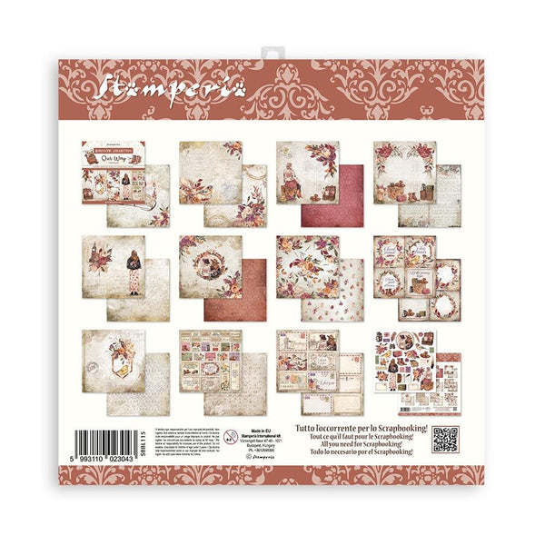 Stamperia OUR WAY 12X12 Double Faced Paper 10 Sheets + Bonus Sheets #SBBL115