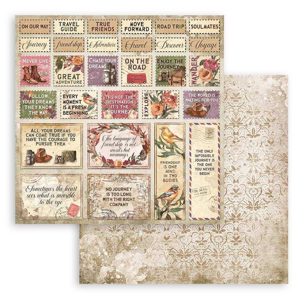 Stamperia OUR WAY 12X12 Double Faced Paper 10 Sheets + Bonus Sheets #SBBL115