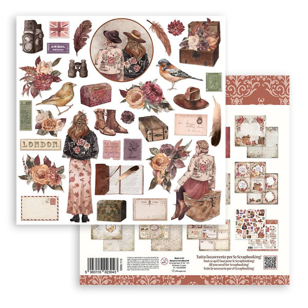 Stamperia OUR WAY 12X12 Double Faced Paper 10 Sheets + Bonus Sheets #SBBL115