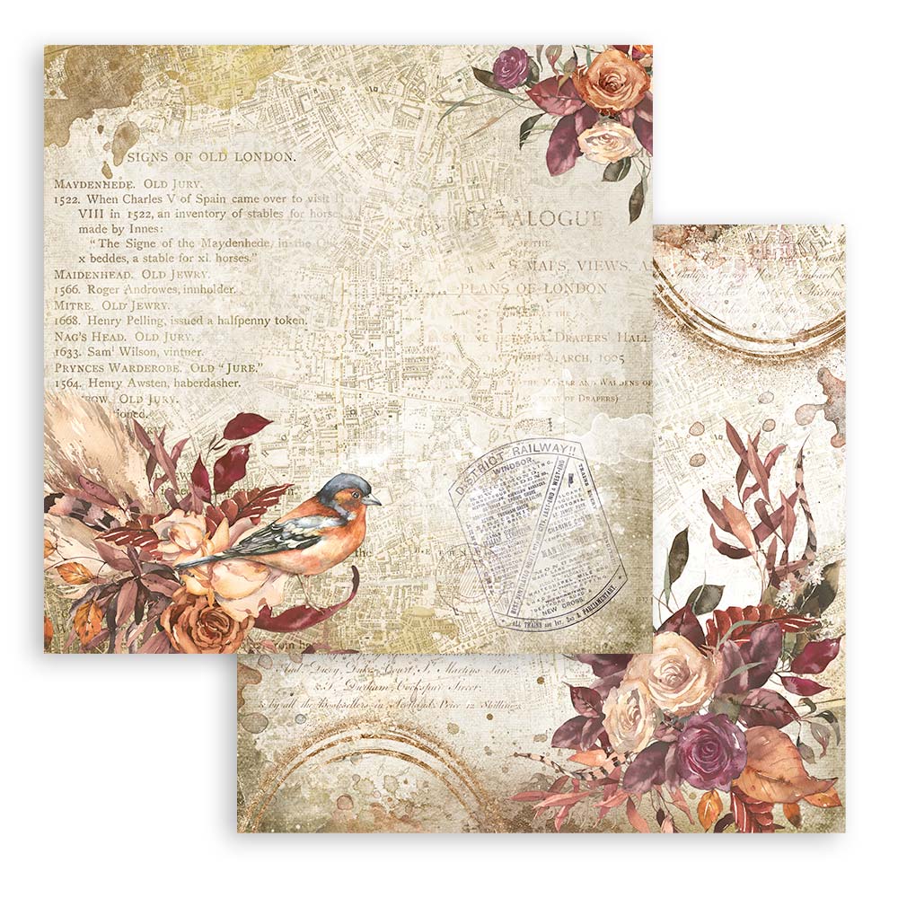 Stamperia OUR WAY 12X12 Double Faced Paper 10 Sheets + Bonus Sheets #SBBL115