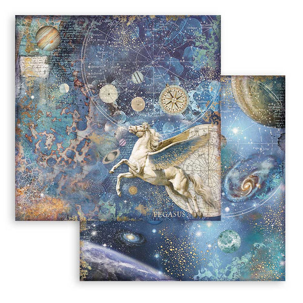 Stamperia COSMOS INFINITY 12X12 Double Faced Paper 10 Sheets + Bonus #SBBL118