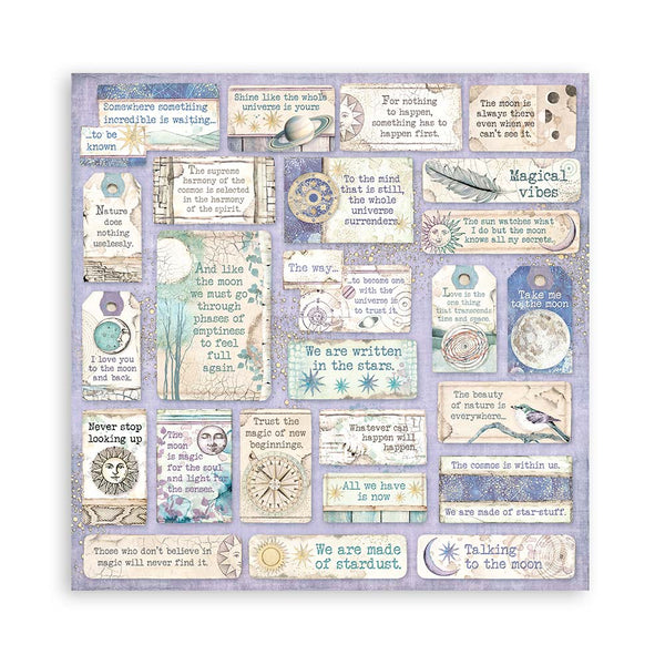 Stamperia COSMOS INFINITY 12X12 Double Faced Paper 10 Sheets + Bonus #SBBL118