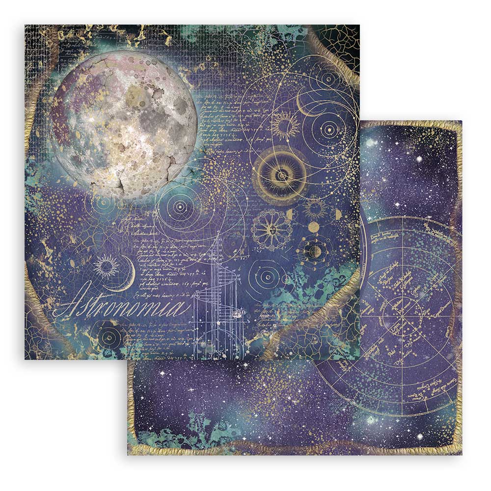 Stamperia COSMOS INFINITY 12X12 Double Faced Paper 10 Sheets + Bonus #SBBL118