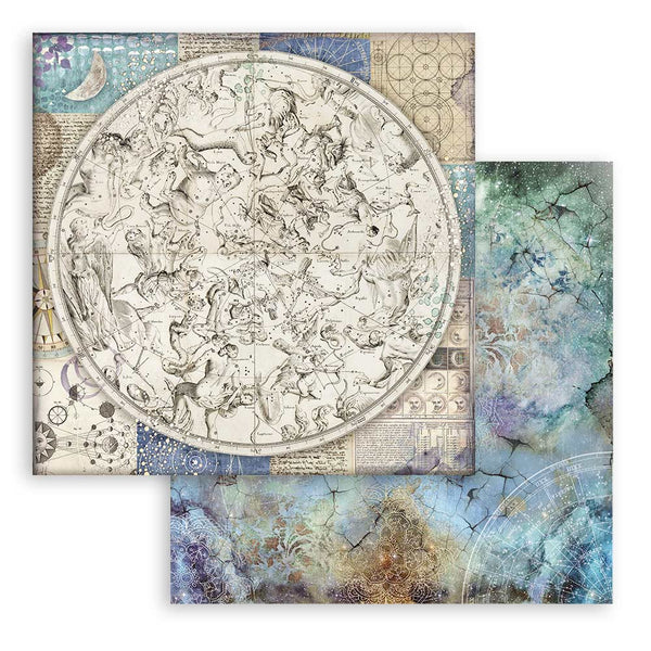 Stamperia COSMOS INFINITY 12X12 Double Faced Paper 10 Sheets + Bonus #SBBL118