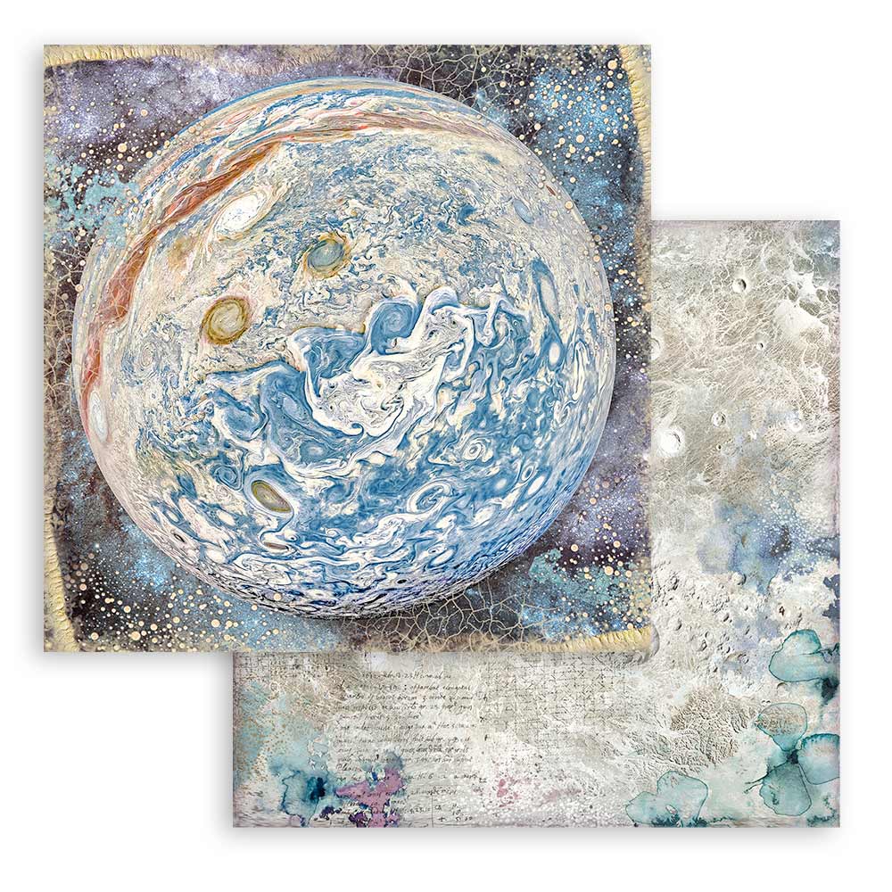 Stamperia COSMOS INFINITY Maxi BACKGROUNDS 12X12 Double Faced Paper 10 Sheets + Bonus #SBBL123