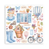 Stamperia Create Happiness WELCOME HOME 12X12 Double Faced Paper 10 Sheets + Bonus #SBBL129