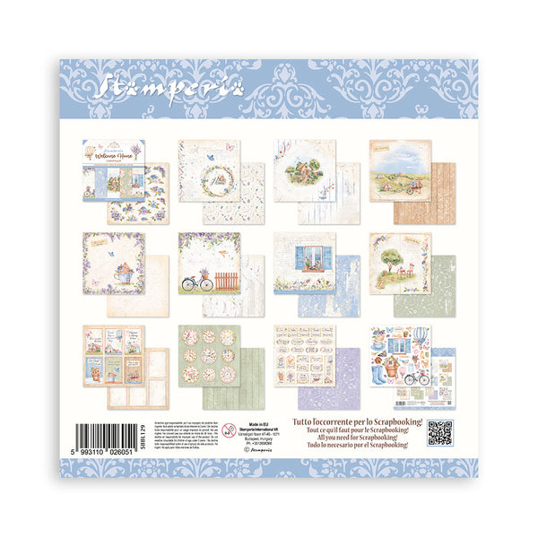 Stamperia Create Happiness WELCOME HOME 12X12 Double Faced Paper 10 Sheets + Bonus #SBBL129