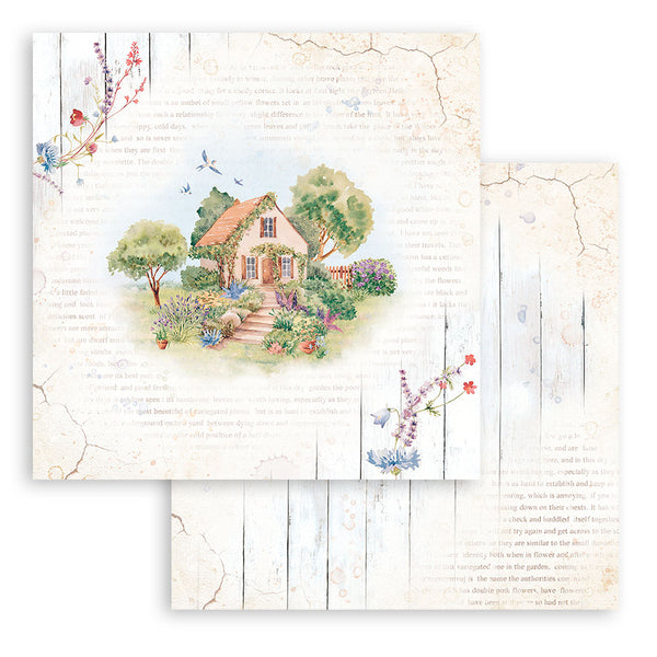 Stamperia Create Happiness WELCOME HOME 12X12 Double Faced Paper 10 Sheets + Bonus #SBBL129