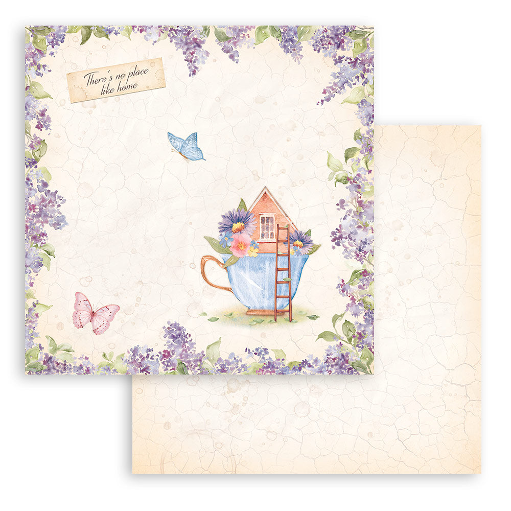 Stamperia Create Happiness WELCOME HOME 12X12 Double Faced Paper 10 Sheets + Bonus #SBBL129