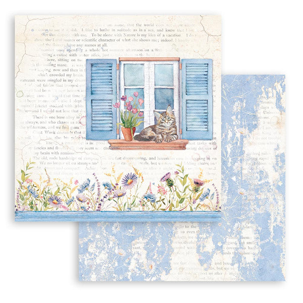 Stamperia Create Happiness WELCOME HOME 12X12 Double Faced Paper 10 Sheets + Bonus #SBBL129