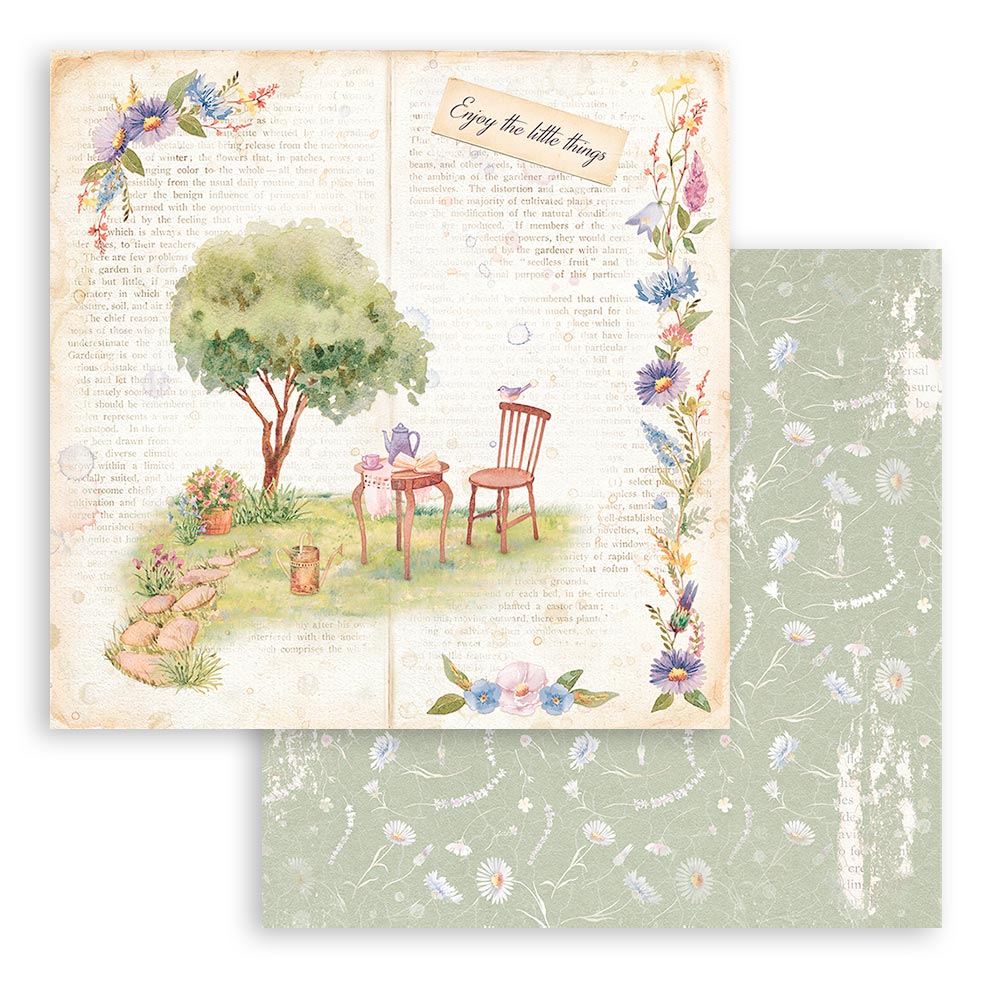 Stamperia Create Happiness WELCOME HOME 12X12 Double Faced Paper 10 Sheets + Bonus #SBBL129