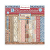 Stamperia VINTAGE LIBRARY Maxi BACKGROUNDS 12X12 Paper 10 Sheets + Bonus pages #SBBL133