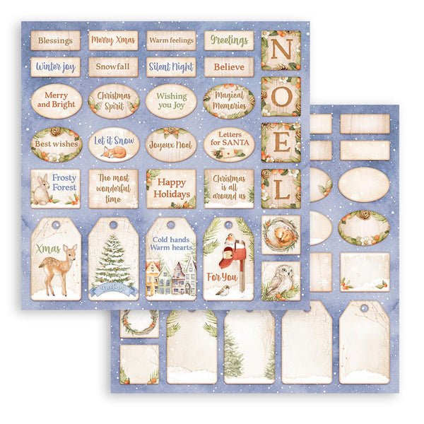 Stamperia Christmas WINTER VALLEY 12x12 Double Faced Scrapbook Paper 10 PCS+Bonus #SBBL139