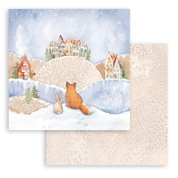 Stamperia Christmas WINTER VALLEY 12x12 Double Faced Scrapbook Paper 10 PCS+Bonus #SBBL139