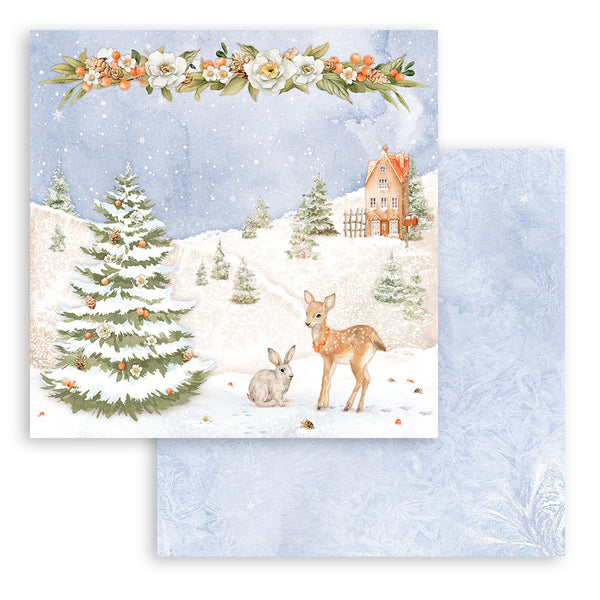 Stamperia Christmas WINTER VALLEY 12x12 Double Faced Scrapbook Paper 10 PCS+Bonus #SBBL139