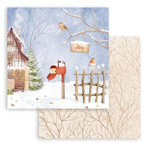 Stamperia Christmas WINTER VALLEY 12x12 Double Faced Scrapbook Paper 10 PCS+Bonus #SBBL139