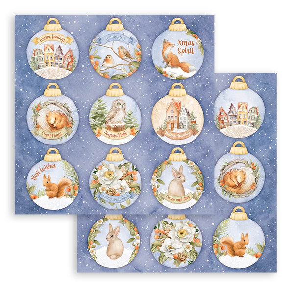 Stamperia Christmas WINTER VALLEY 12x12 Double Faced Scrapbook Paper 10 PCS+Bonus #SBBL139