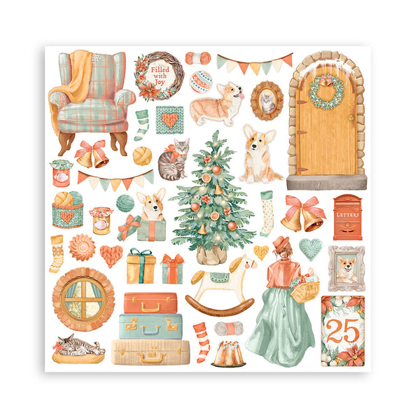 Stamperia ALL Around CHRISTMAS 12x12 Double Faced Scrapbook Paper 10 PCS+Bonus #SBBL140
