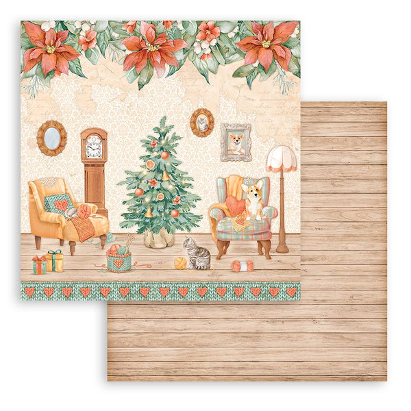 Stamperia ALL Around CHRISTMAS 12x12 Double Faced Scrapbook Paper 10 PCS+Bonus #SBBL140