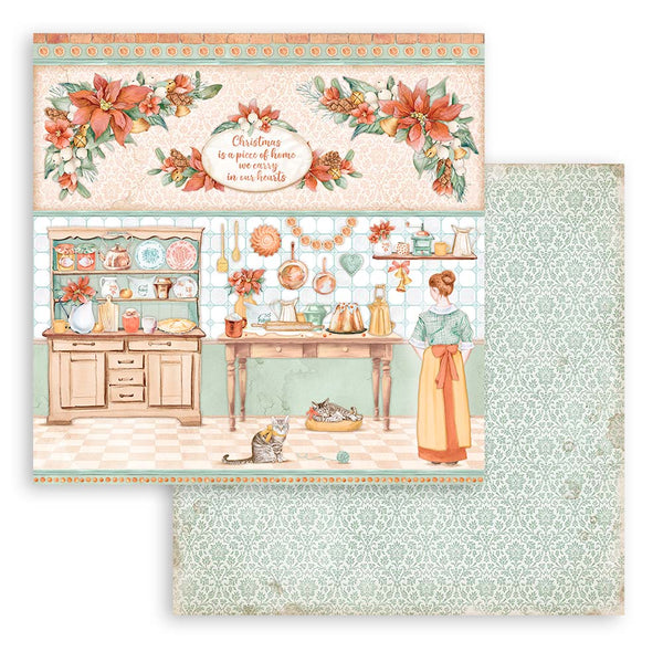 Stamperia ALL Around CHRISTMAS 12x12 Double Faced Scrapbook Paper 10 PCS+Bonus #SBBL140